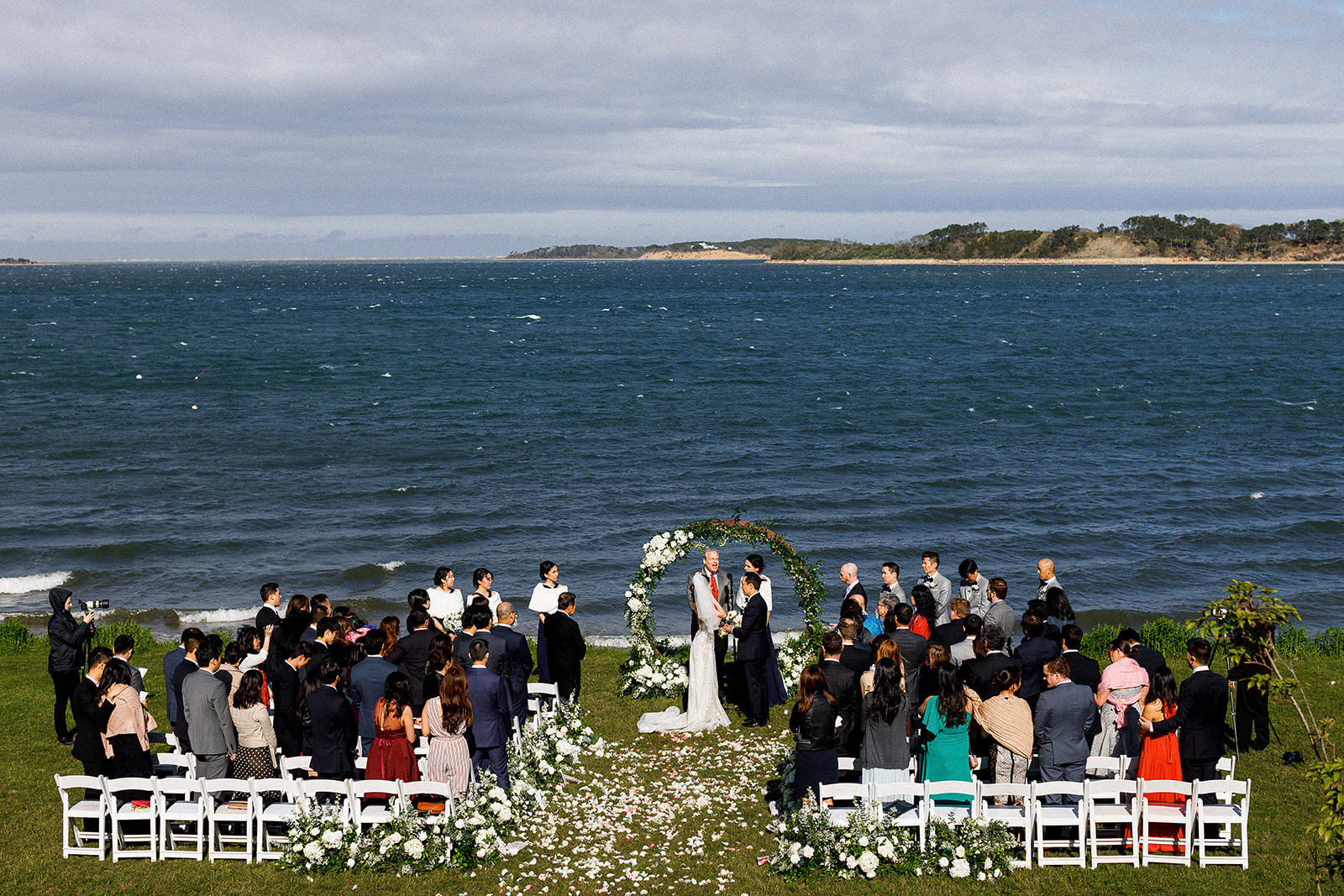 Wequassett wedding ceremony Grand Lawn