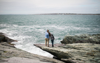 Newport  pre-wedding session for Sean and Laurie at Castle Hill Inn