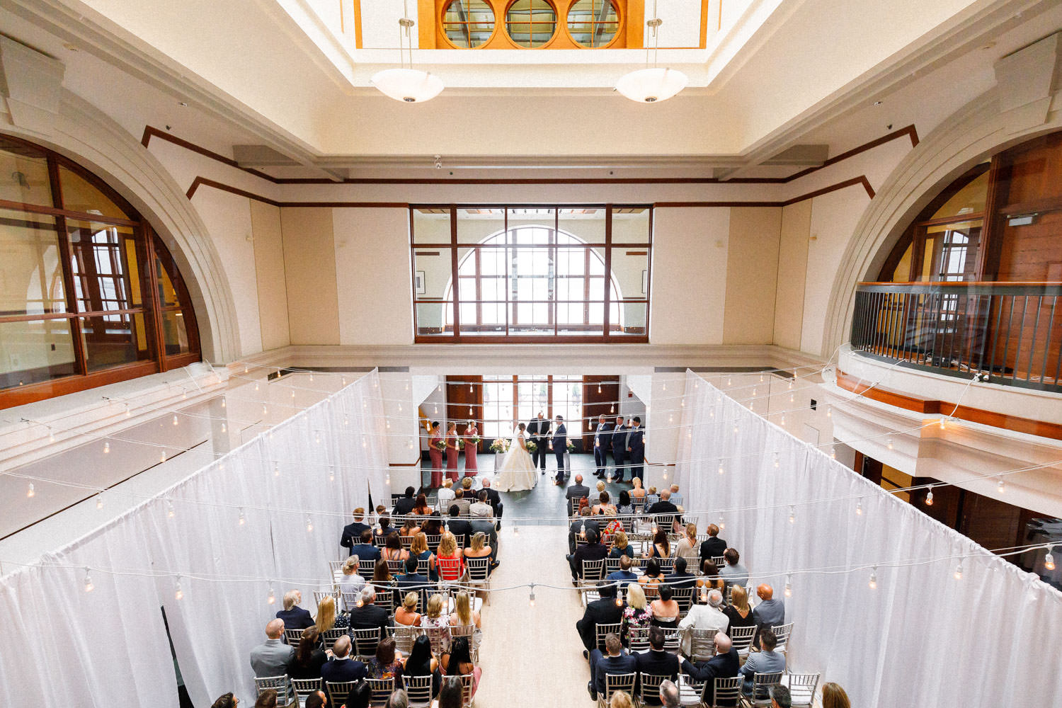 Wedding ceremony at Boston exchange conference center 