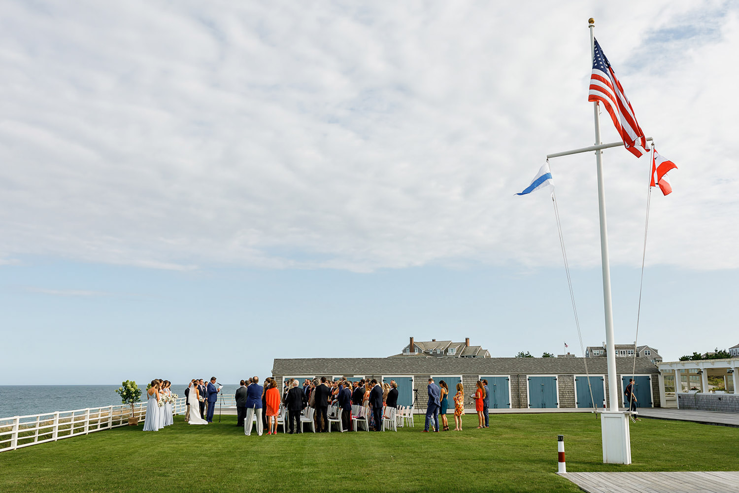 Sankaty Head Golf Club wedding ceremony