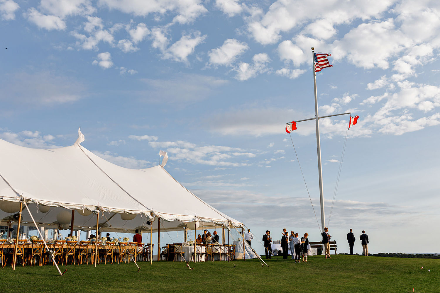 Sankaty Head Golf Club reception tent photo