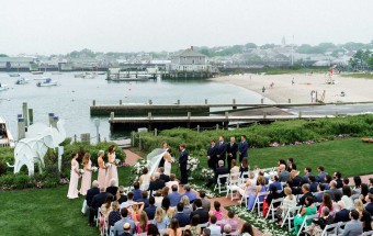 Michaela and Connor's beautiful White Elephant Nantucket wedding ceremony