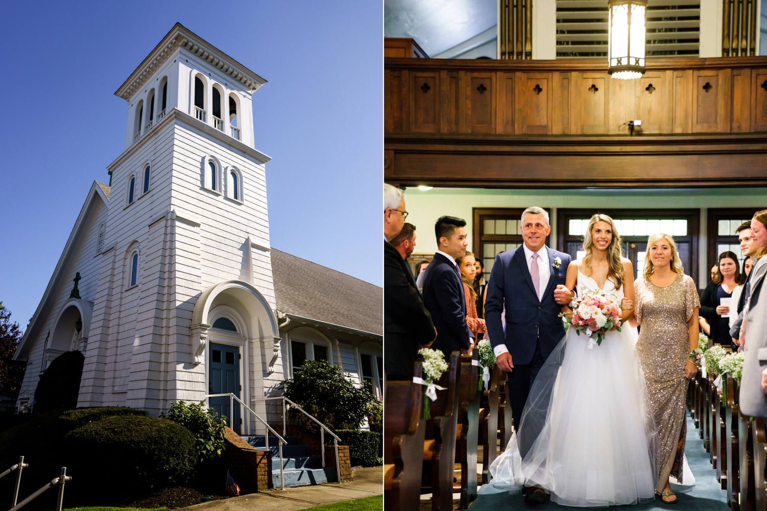 St. Elizabeth's Church wedding ceremony