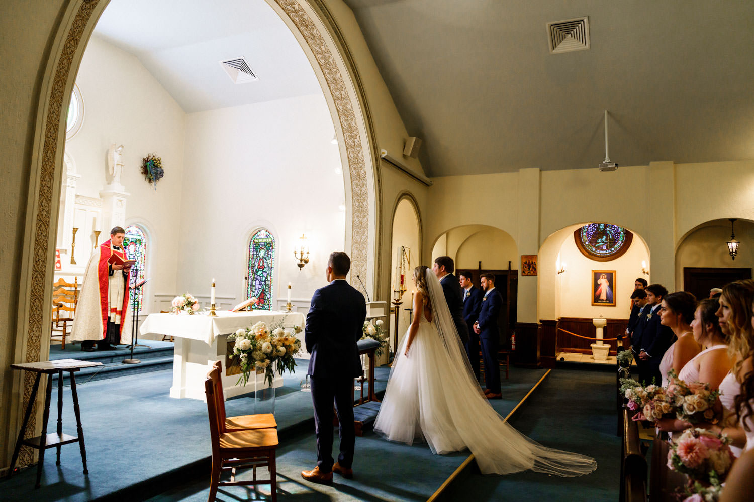 Edgartown St. Elizabeth's Church wedding ceremony