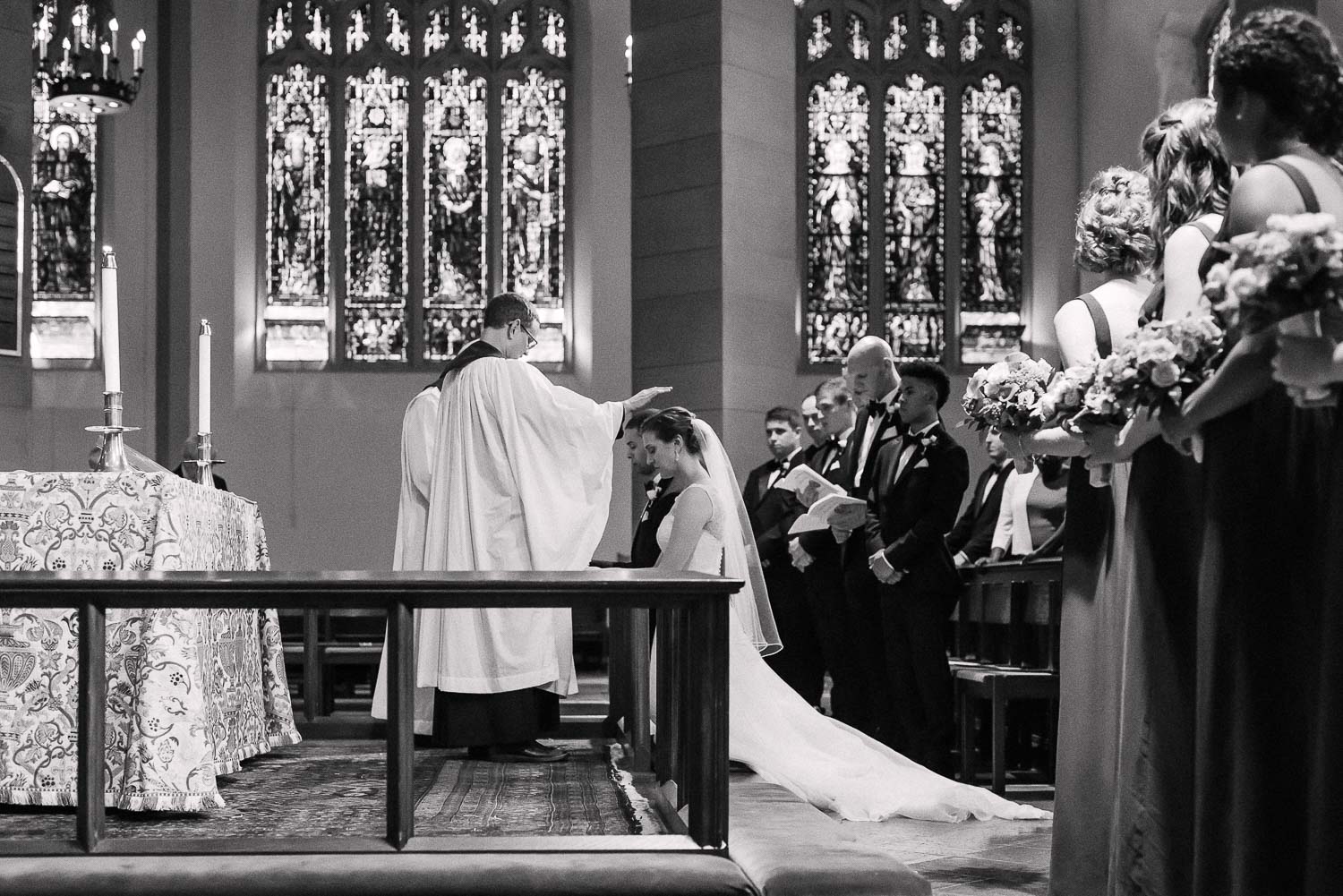 All Saints Parish wedding ceremony photos