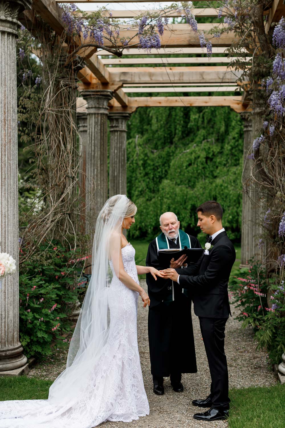 Glen Magna Farms wedding  ceremony photo